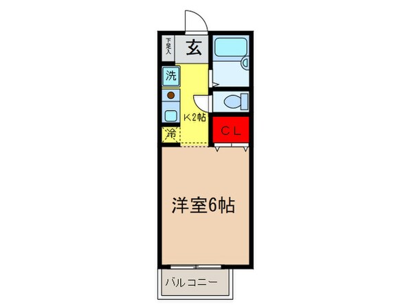 クレール城山の物件間取画像